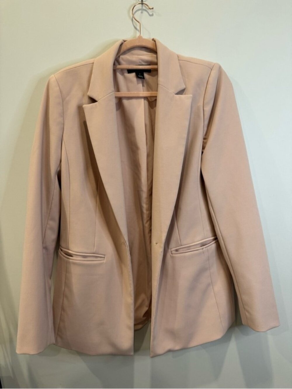 Halogen Blush Pink Tailored Blazer Size S Workwear Office Chic 0811 - Picture 2 of 8